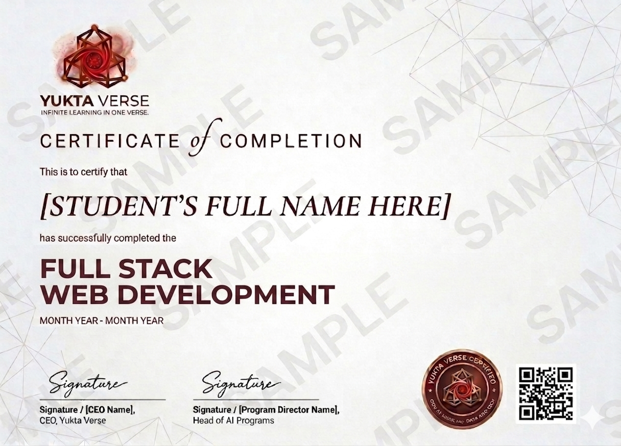 Full Stack Software Development Certificate