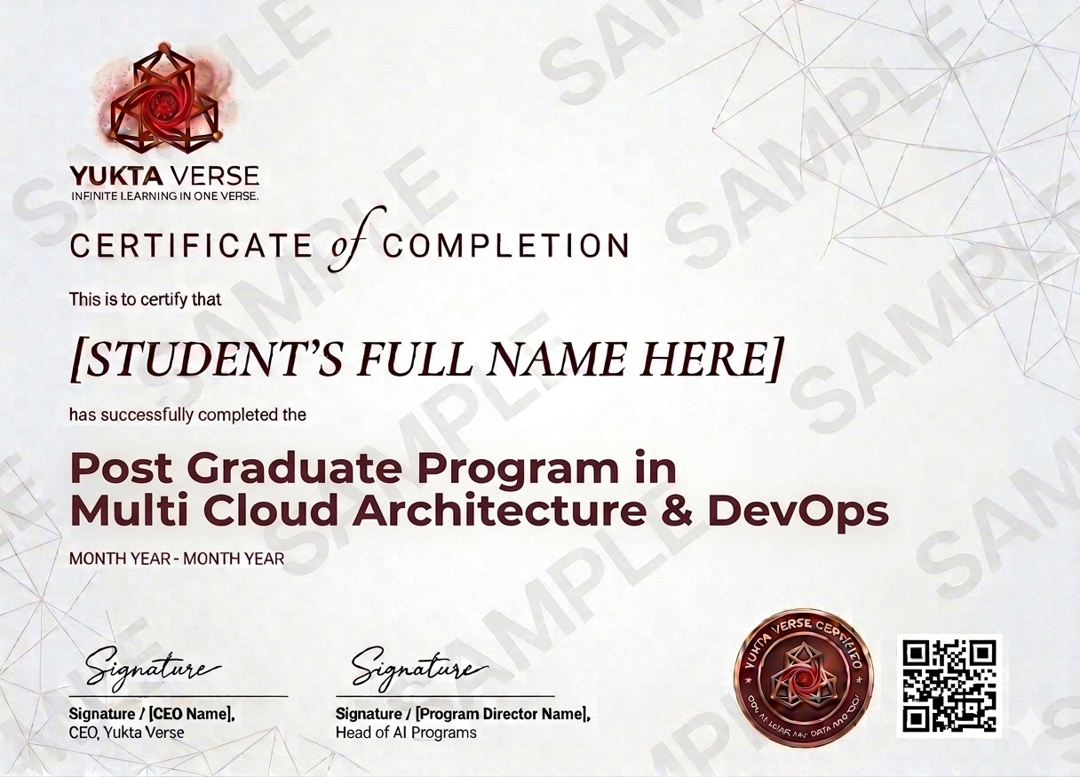 PG in Multi Cloud Architecture & DevOps Certificate